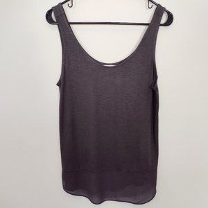 Maurices Lightweight sheer hemline and lower back tank top